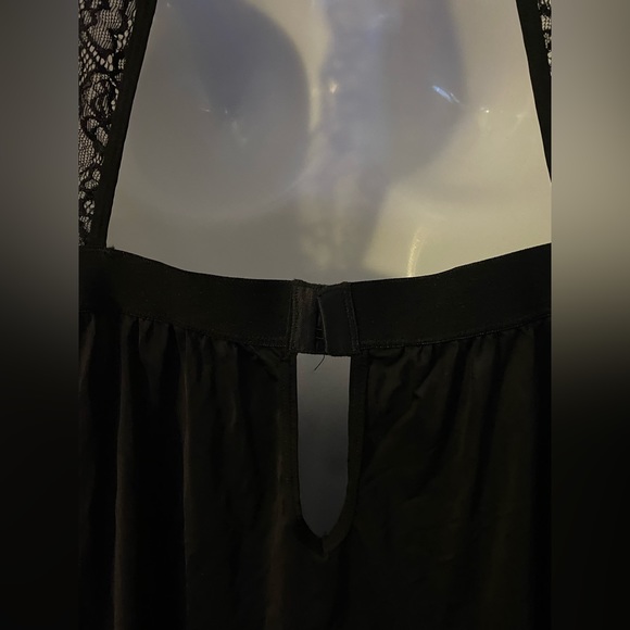 La Vie en Rose Sexy Slinky Black Nightie Size MEDIUM - Picture 9 of 11